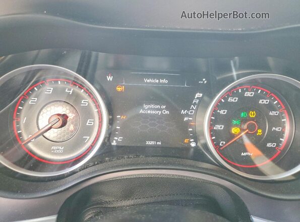 2C3CDXCT6NH165901 2022 DODGE CHARGER Gray Вид щитка приладів