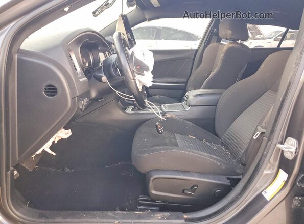 2C3CDXCT6NH165901 2022 DODGE CHARGER Gray Вид салону спереду