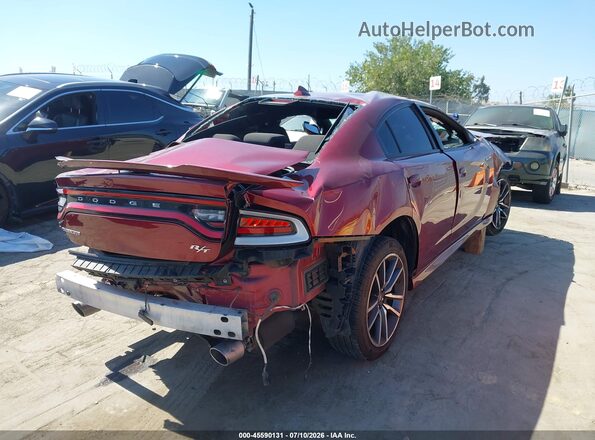 2C3CDXCT6PH623035 2023 DODGE CHARGER Burgundy Trasero derecho