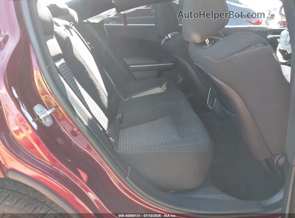 2C3CDXCT6PH623035 2023 DODGE CHARGER Burgundy Vista de la etiqueta del VIN