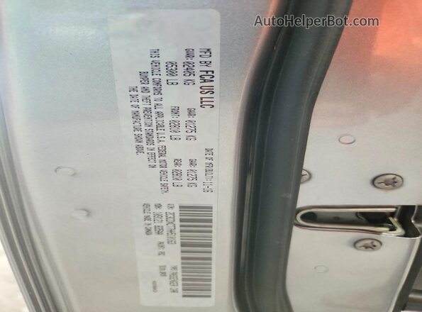 2C3CDXCT7HH510163 2017 DODGE CHARGER Silver Widok naklejki z numerem VIN