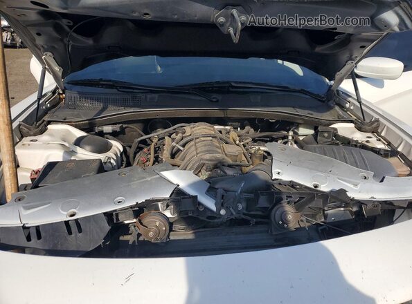 2C3CDXCT7HH539582 2017 DODGE CHARGER White Սալոնի հետևի տեսք
