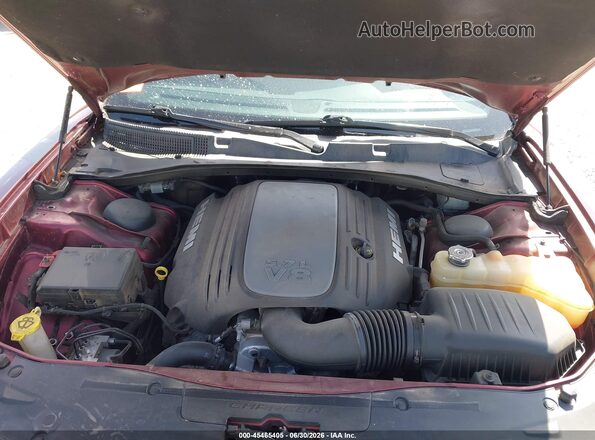 2C3CDXCT7JH129340 2018 DODGE CHARGER Темно-бордовый Вид сзади