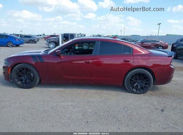 2C3CDXCT7JH129340 2018 DODGE CHARGER Темно-бордовый Панорамный вид салона 360°