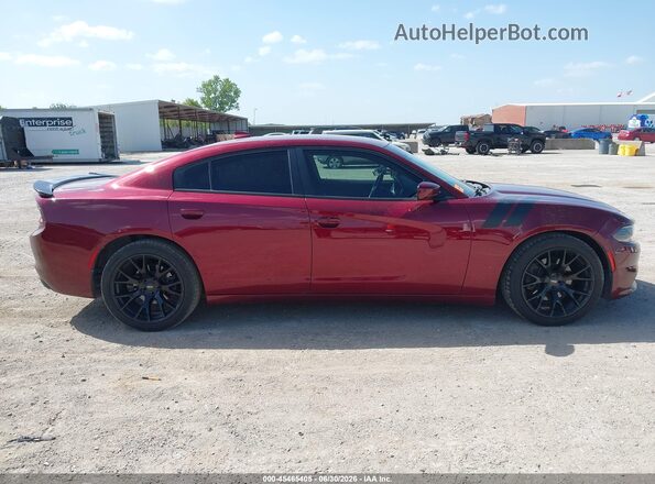 2C3CDXCT7JH129340 2018 DODGE CHARGER Темно-бордовый Вид задней части салона