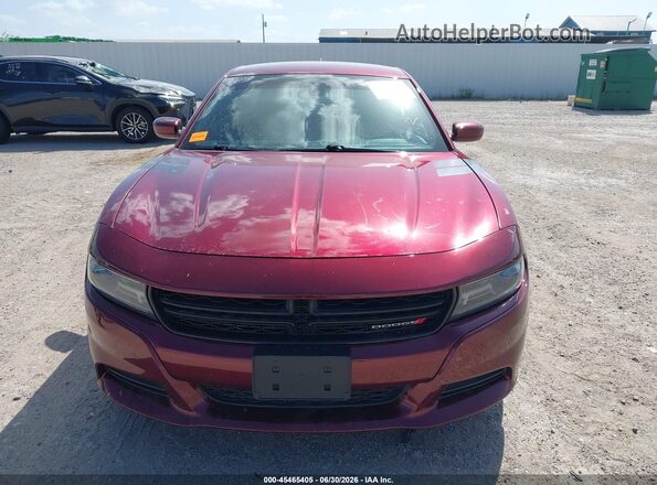 2C3CDXCT7JH129340 2018 DODGE CHARGER Темно-бордовый Вид щитка приборов