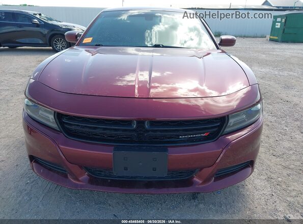 2C3CDXCT7JH129340 2018 DODGE CHARGER Темно-бордовый Вид спереди