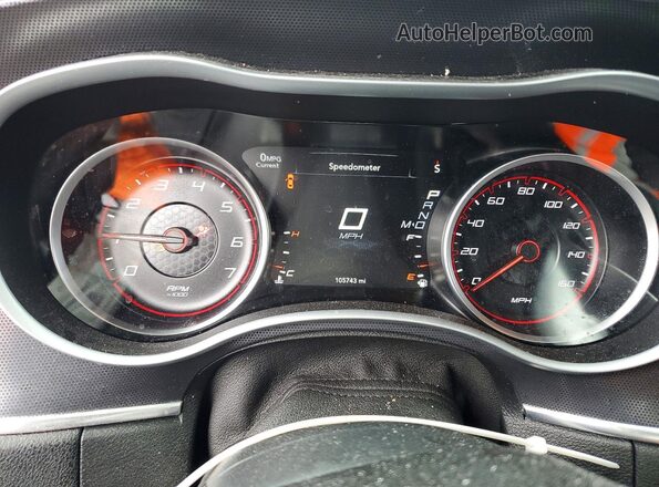 2C3CDXCT7JH187528 2018 DODGE CHARGER Black Instrument cluster view