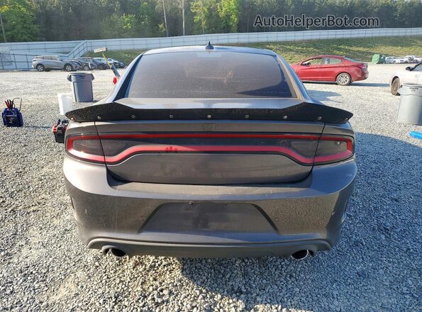 2C3CDXCT7KH507125 2019 DODGE CHARGER Gray Widok z tyłu