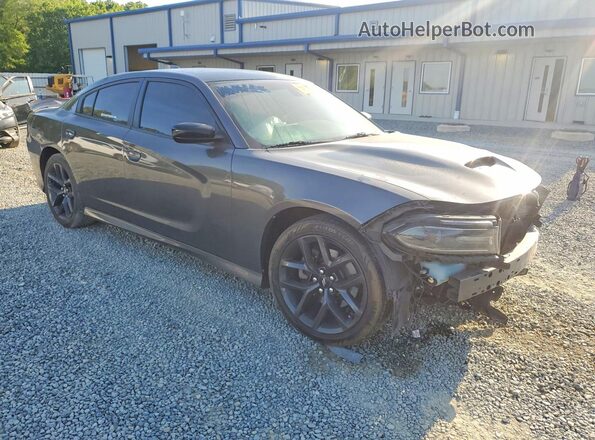 2C3CDXCT7KH507125 2019 DODGE CHARGER Gray Przód prawy