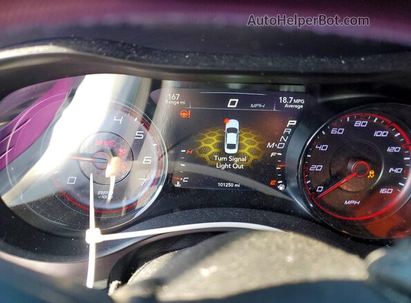 2C3CDXCT7KH507125 2019 DODGE CHARGER Gray Widok zestawu wskaźników