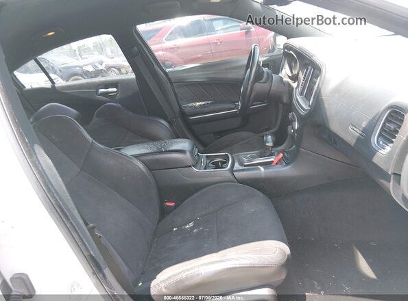 2C3CDXCT7KH520229 2019 DODGE CHARGER White Widok wnętrza z przodu