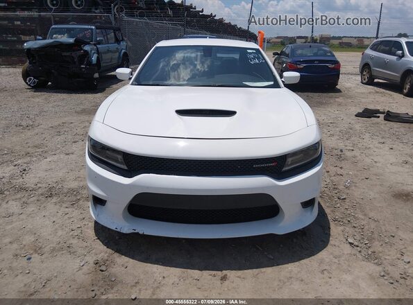 2C3CDXCT7KH520229 2019 DODGE CHARGER White Widok wnętrza z tyłu
