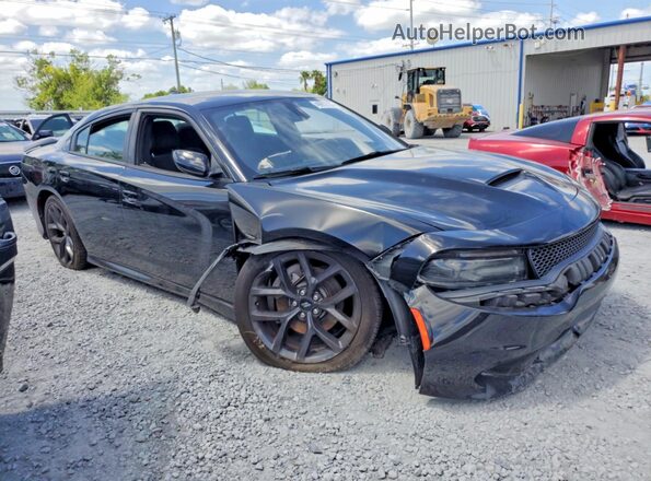 2C3CDXCT7KH570211 2019 DODGE CHARGER Black Przód prawy