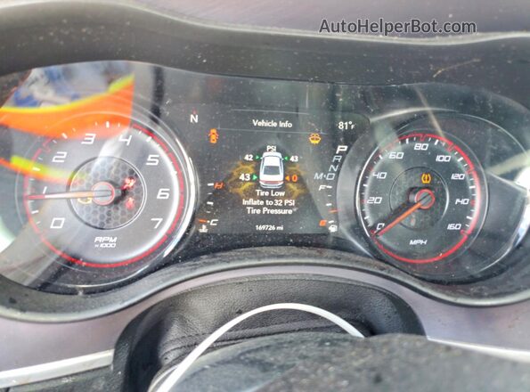 2C3CDXCT7KH570211 2019 DODGE CHARGER Black Widok zestawu wskaźników