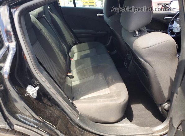 2C3CDXCT7KH570211 2019 DODGE CHARGER Black Widok tylnych siedzeń