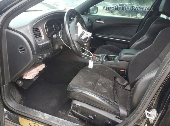 2C3CDXCT7KH692566 2019 DODGE CHARGER Black Սալոնի դիմացի տեսք