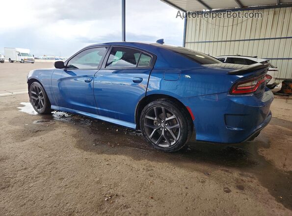 2C3CDXCT7MH556974 2021 DODGE CHARGER Blue Rear left