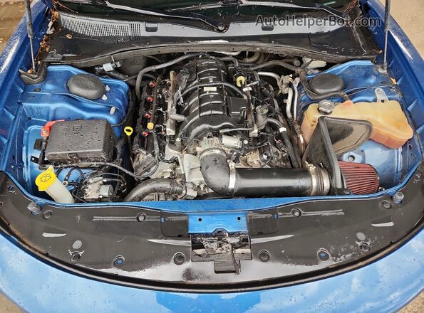 2C3CDXCT7MH556974 2021 DODGE CHARGER Blue Rear interior view