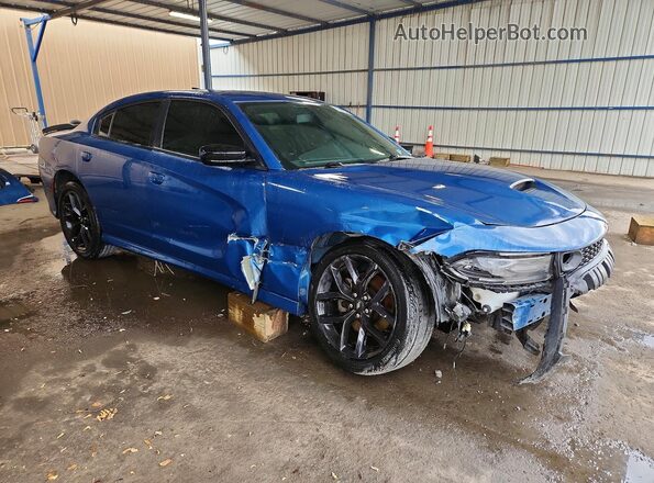 2C3CDXCT7MH556974 2021 DODGE CHARGER Blue Front right