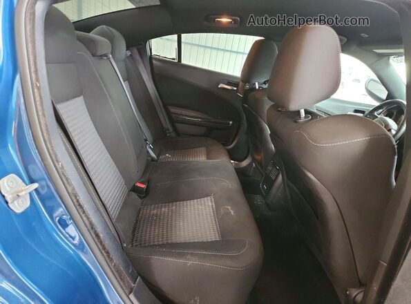 2C3CDXCT7MH556974 2021 DODGE CHARGER Blue Rear seats view