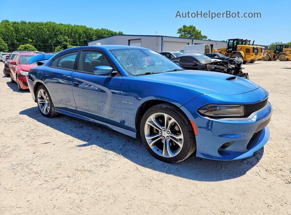 2C3CDXCT7MH565058 2021 DODGE CHARGER Blue Առջևի աջ