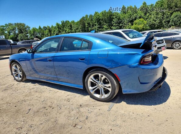 2C3CDXCT7MH565058 2021 DODGE CHARGER Blue Հետևի ձախ
