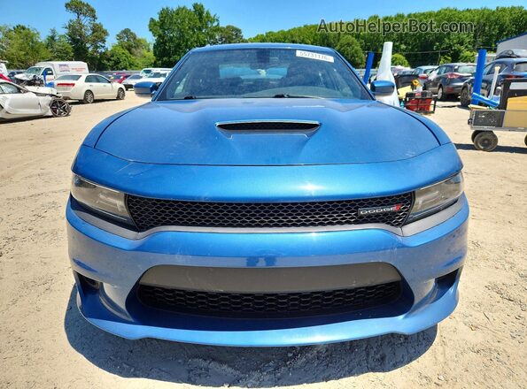 2C3CDXCT7MH565058 2021 DODGE CHARGER Blue Դիմացի տեսք