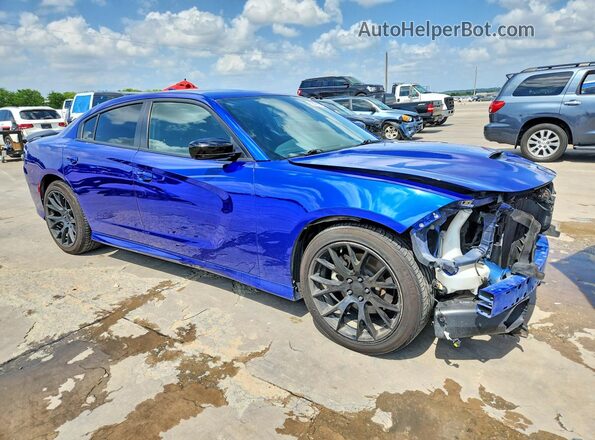 2C3CDXCT7MH643516 2021 DODGE CHARGER Blue Front right
