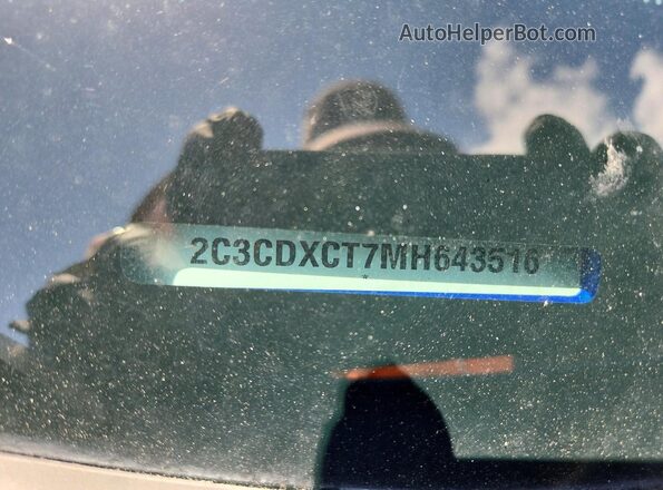 2C3CDXCT7MH643516 2021 DODGE CHARGER Blue VIN sticker view
