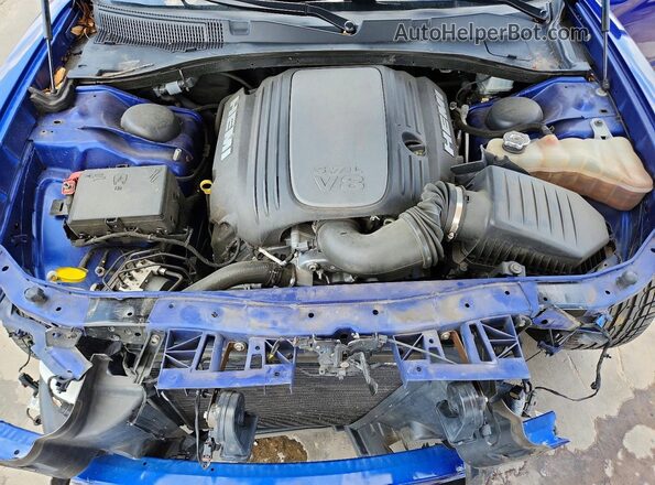 2C3CDXCT7MH643516 2021 DODGE CHARGER Blue Rear interior view
