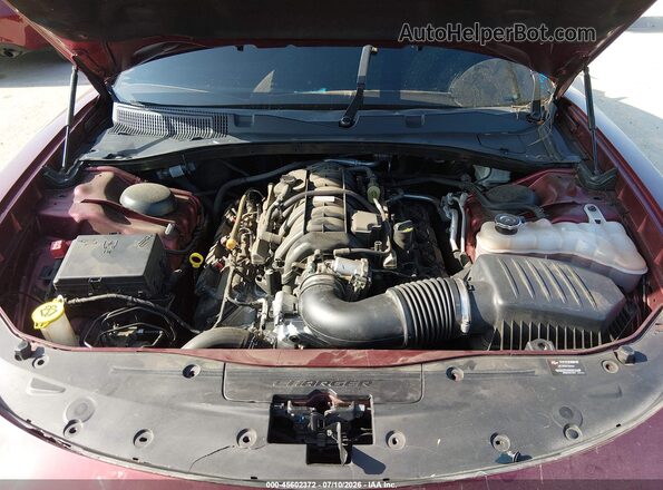 2C3CDXCT7MH643774 2021 DODGE CHARGER Burgundy Rear view