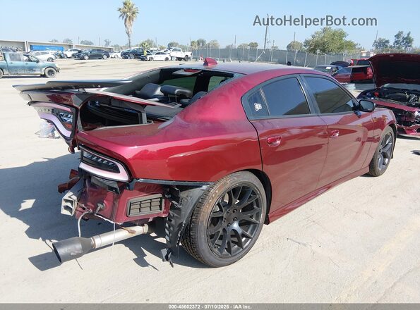 2C3CDXCT7MH643774 2021 DODGE CHARGER Burgundy Rear right