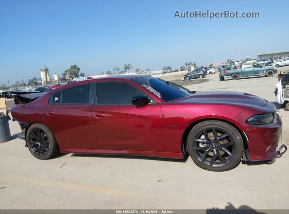 2C3CDXCT7MH643774 2021 DODGE CHARGER Burgundy 360 interior view
