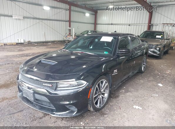 2C3CDXCT7MH672207 2021 DODGE CHARGER Black Передня ліва чверть