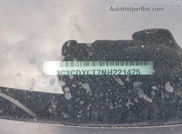 2C3CDXCT7NH221425 2022 DODGE CHARGER Черный Вид подкапотного пространства