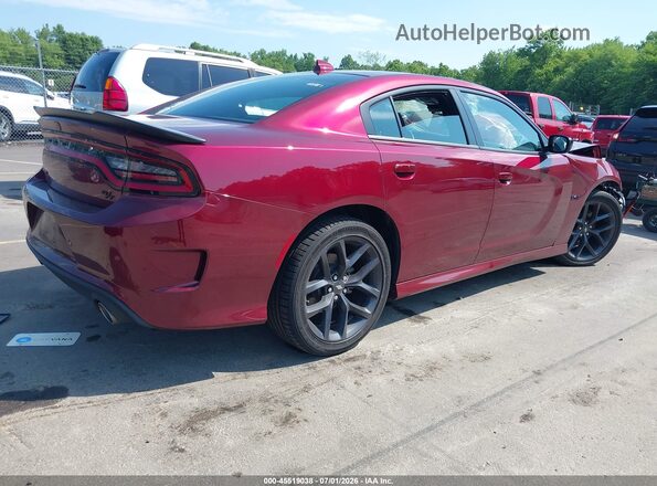 2C3CDXCT7PH663723 2023 DODGE CHARGER Burgundy Задня права чверть