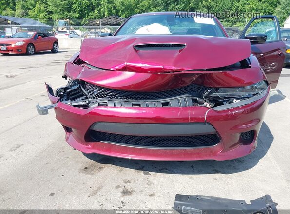 2C3CDXCT7PH663723 2023 DODGE CHARGER Burgundy Вид спереду