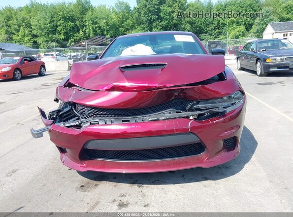 2C3CDXCT7PH663723 2023 DODGE CHARGER Burgundy Вид щитка приладів