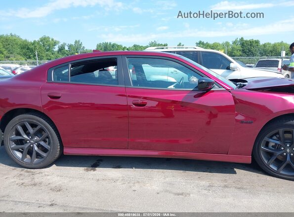 2C3CDXCT7PH663723 2023 DODGE CHARGER Burgundy Вид задньої частини салону