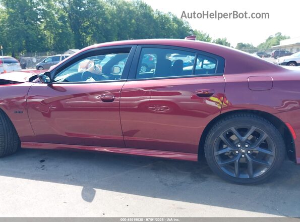 2C3CDXCT7PH663723 2023 DODGE CHARGER Burgundy Панорамний вид салону 360°