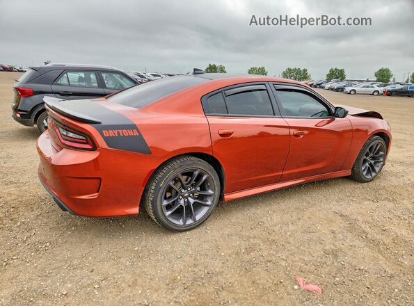 2C3CDXCT7PH681705 2023 DODGE CHARGER Оранжевый Задняя правая четверть