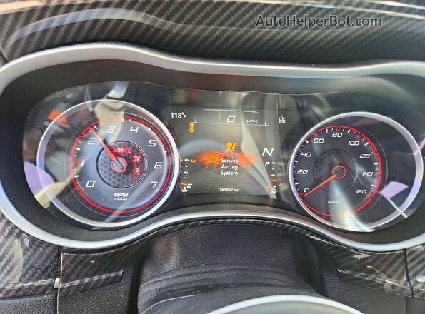 2C3CDXCT8GH285394 2016 DODGE CHARGER Черный Вид щитка приборов