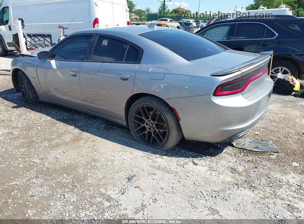 2C3CDXCT8HH559162 2017 DODGE CHARGER Silver Trasero izquierdo