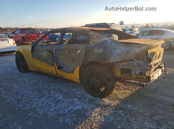2C3CDXCT8HH667409 2017 DODGE CHARGER Yellow Rear left