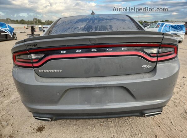 2C3CDXCT8JH124809 2018 DODGE CHARGER Gray Widok z tyłu