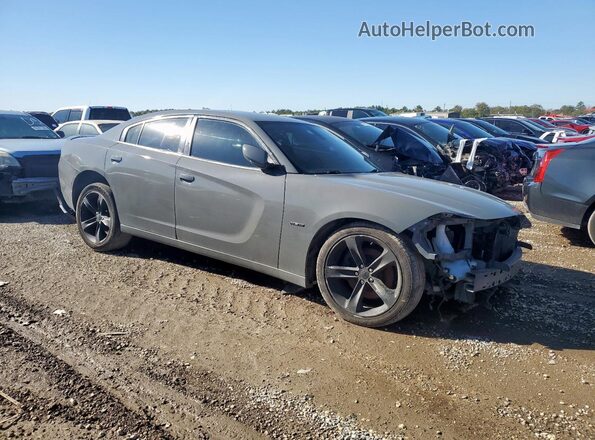 2C3CDXCT8JH124809 2018 DODGE CHARGER Gray Przód prawy