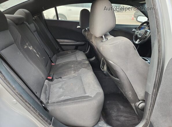 2C3CDXCT8JH124809 2018 DODGE CHARGER Gray Widok tylnych siedzeń