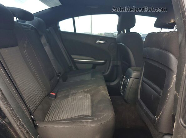 2C3CDXCT8JH203428 2018 DODGE CHARGER Black Rear seats view
