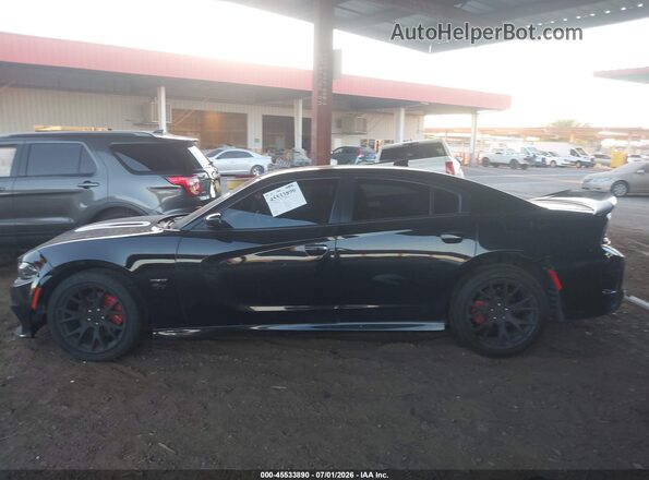 2C3CDXCT8KH584151 2019 DODGE CHARGER Black Вид задньої частини салону